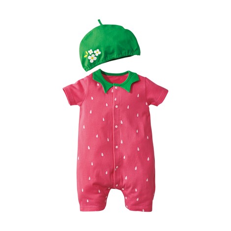 日本 Nissen 天竺棉附帽子造型連身衣