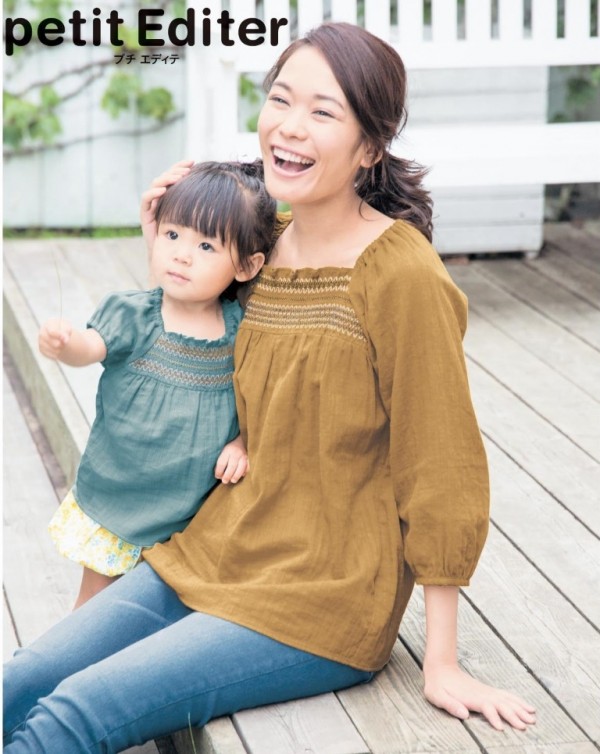 【千趣會 x petit Editer】 皺摺刺繡純棉親子裝