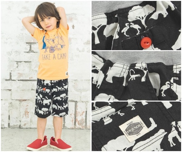 日本 Breeze junk store 夏日棉麻五分丈短褲