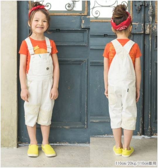 日本 Breeze junk store星星七分丈吊帶褲