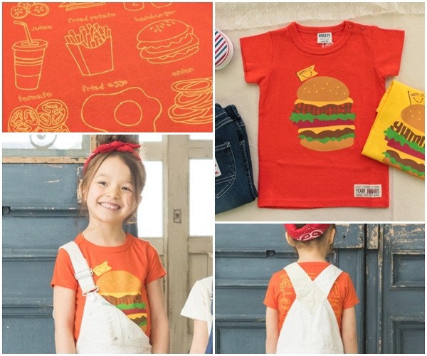 日本 Breeze junk store 大漢堡棉 T