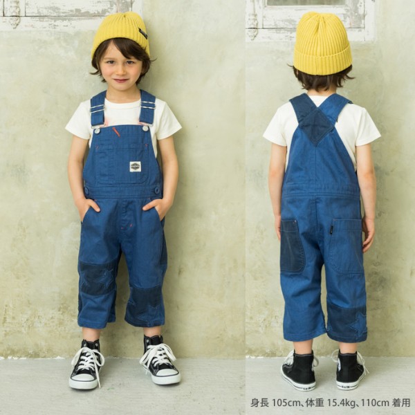 日本 Breeze junk store星星七分丈吊帶褲