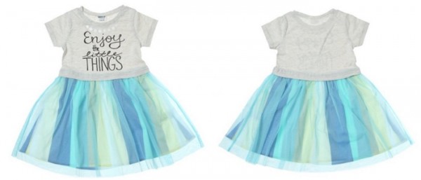 日本 Breeze junk store 假兩件七彩紗裙洋裝