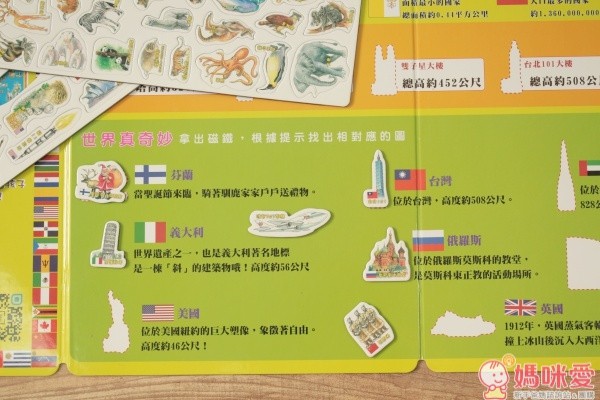 世界印象地圖磁鐵書(夜光版)