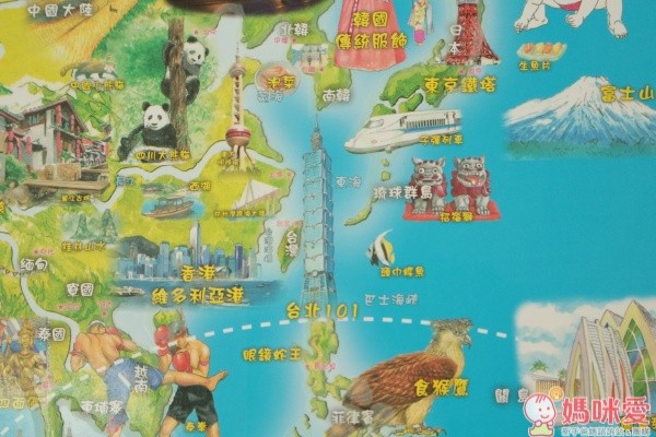 世界印象地圖磁鐵書(夜光版)