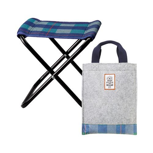 ✿ 日本 BRUNO 格紋折凳 ✿