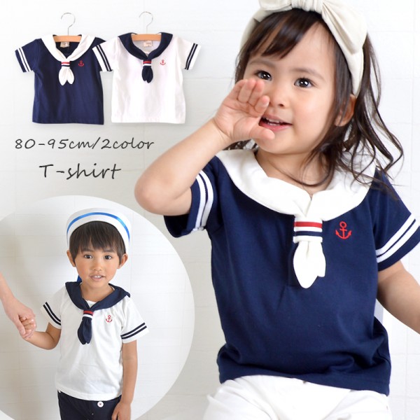 日本 PETIT CADEAU 短袖水手服上衣