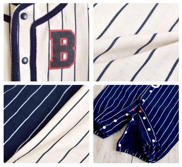 日本 PETIT CADEAU 短袖棒球制服 2WAY 連衣裙