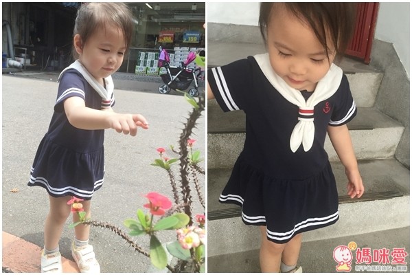 日本 PETIT CADEAU 短袖水手服包屁裙