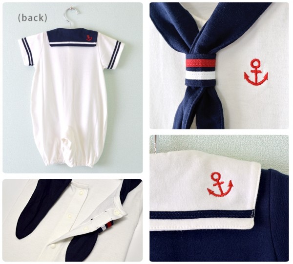 日本 PETIT CADEAU 短袖水手服 2WAY 連衣裙