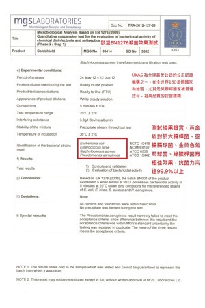 黃金盾 抗病毒、抗細菌噴劑