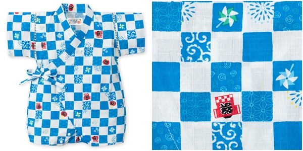 日本 Nissen 男寶純棉甚平連身衣