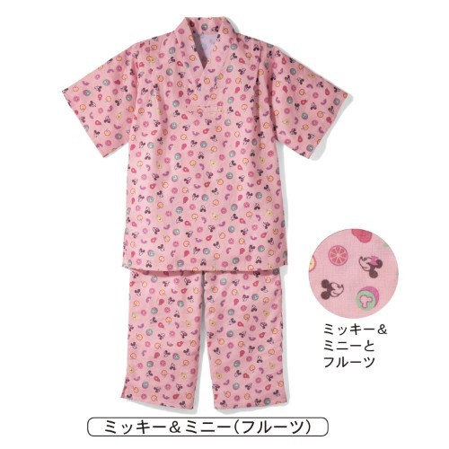 日本千趣會x迪士尼 純棉兩件式甚平睡衣
