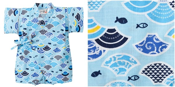 日本 Nissen 男寶純棉甚平連身衣