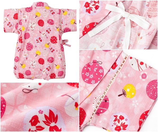 日本 Nissen 女寶純棉甚平連身衣