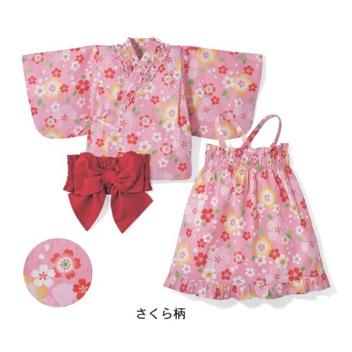 日本千趣會 女寶純棉 2WAY 三件式浴衣