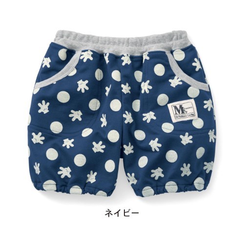 米奇手印×點點純棉短褲