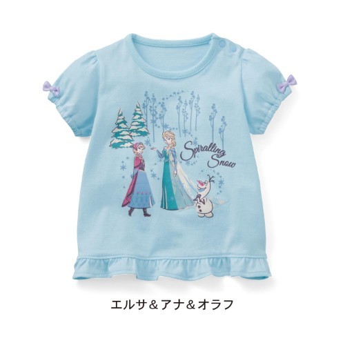 天竺棉蝴蝶結公主袖T恤