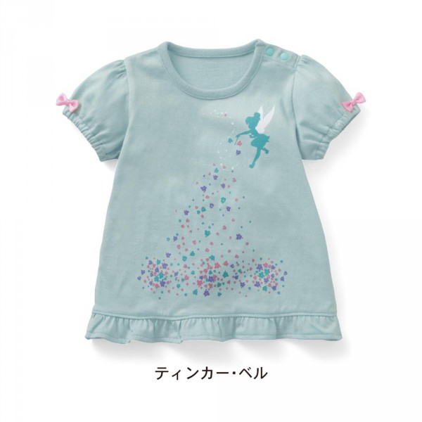 天竺棉蝴蝶結公主袖T恤