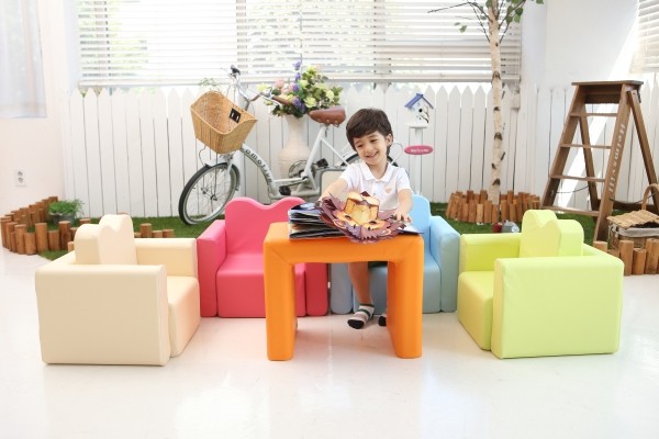 韓國 IIZZ POPO 益智積木沙發組 / 愛韓家 玩具收納架