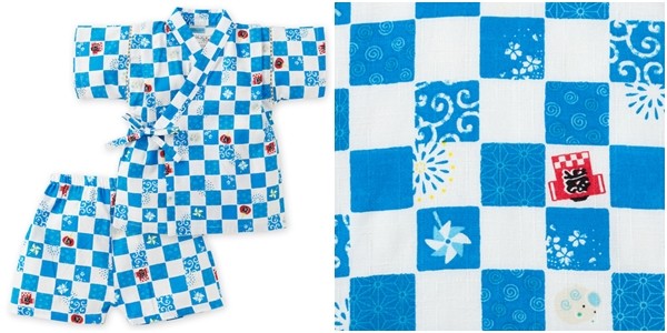 日本 Nissen 男寶純棉兩件式甚平