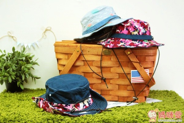 日本 Clef 親子防曬帽 ✕ 美國 Peterboro Basket 木製野餐籃