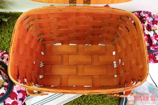 美國 Peterboro Basket 木製手工野餐籃