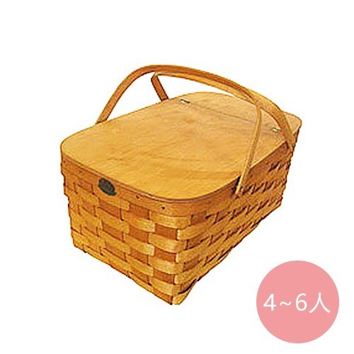 甜蜜家庭側掀式野餐籃 （4~6 人）