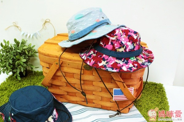 日本 Clef 親子防曬帽 ✕ 美國 Peterboro Basket 木製野餐籃
