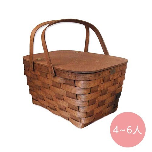 甜蜜家庭側掀式野餐籃 （4~6 人）