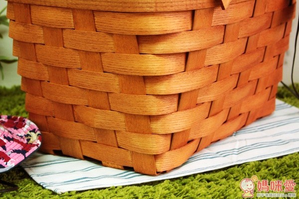 美國 Peterboro Basket 木製手工野餐籃