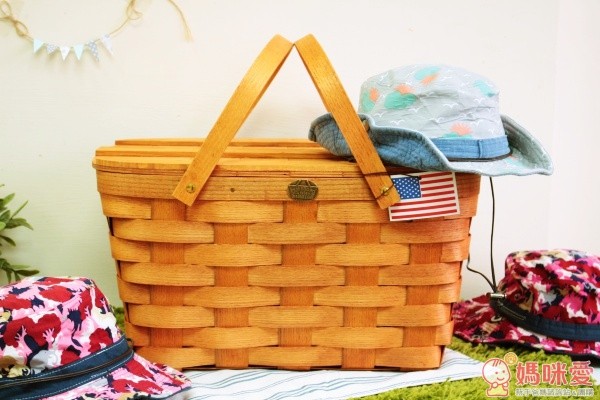 美國 Peterboro Basket 木製手工野餐籃