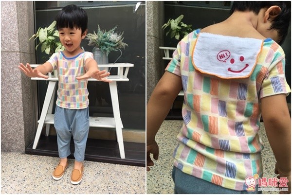 日本千趣會:三重紗四角領吸汗巾