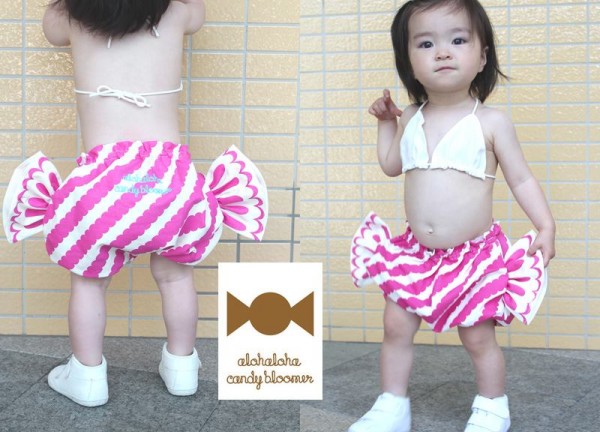 日本ALOHALOHA 日本製純棉糖果花苞褲