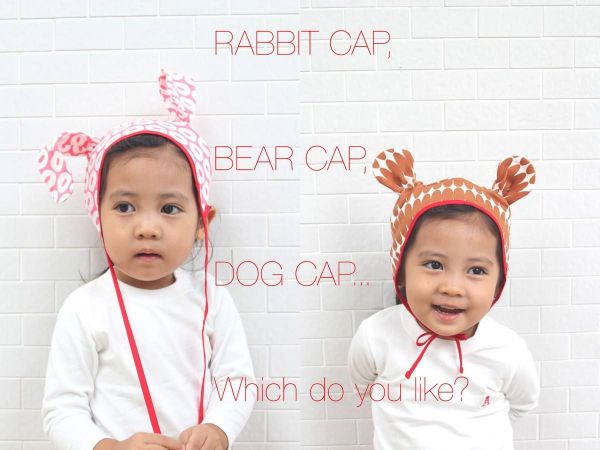 日本 ALOHALOHA 日本製動物造型垂耳帽