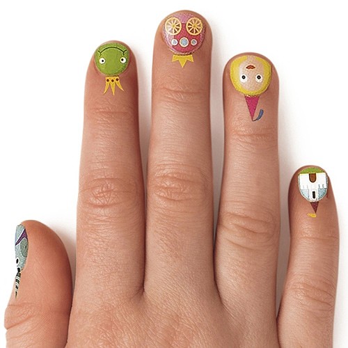 英國npw兒童指甲貼紙, 手指貼紙