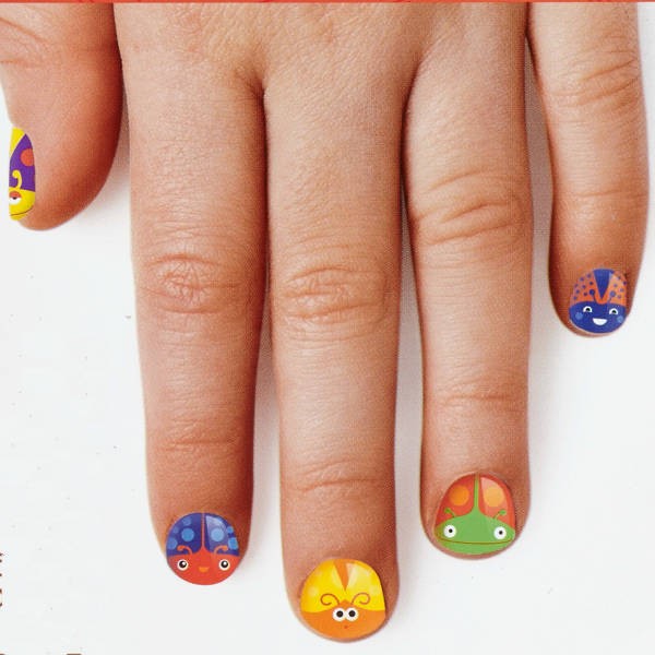 英國npw兒童指甲貼紙, 手指貼紙