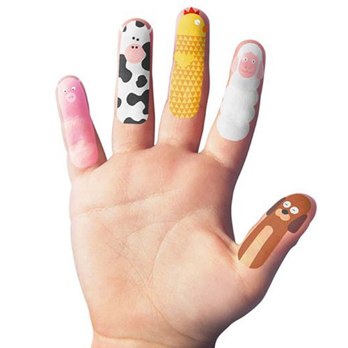 英國npw兒童指甲貼紙, 手指貼紙