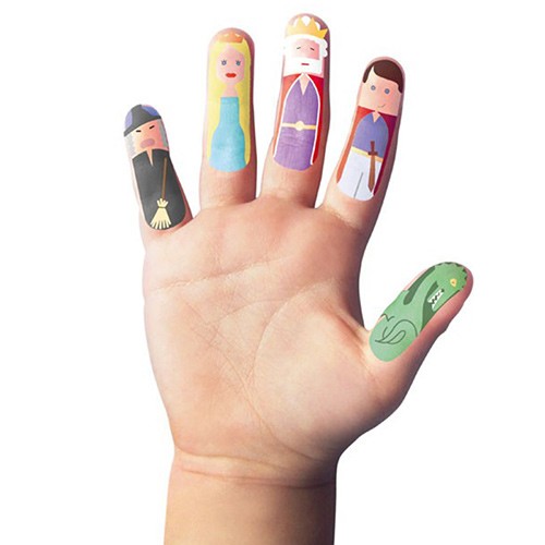 英國npw兒童指甲貼紙, 手指貼紙