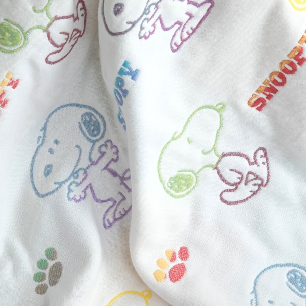 日本西川 living SNOOPY 純棉五重紗被