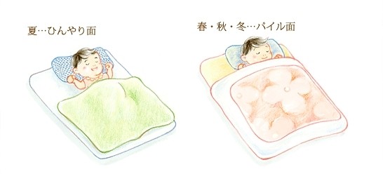 日本西川 living 日本製涼感雙面寶寶枕