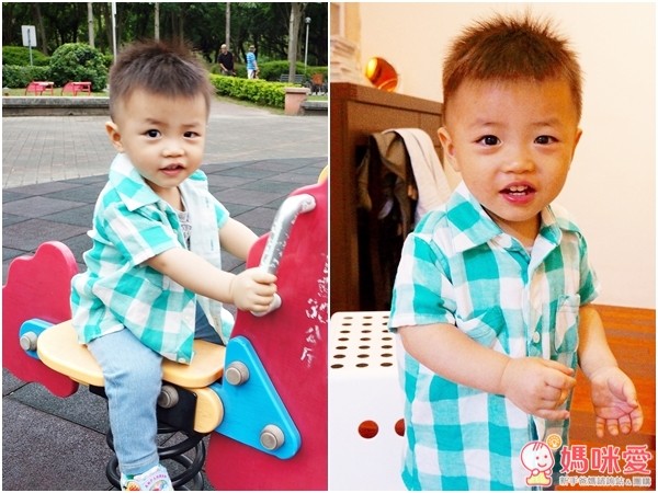 日本 Chuckle Baby 格紋透氣襯衫