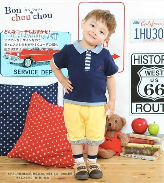 日本 Chuckle Baby 海軍風清新系上衣