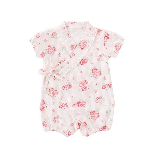 日本 Chuckle Baby 純棉小花連身甚平