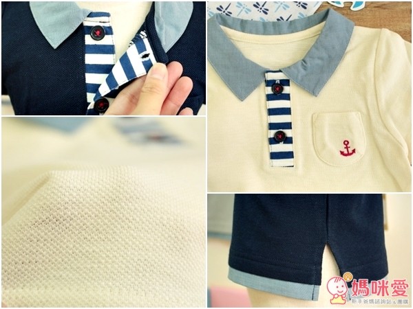 日本 Chuckle Baby 海軍風清新系上衣