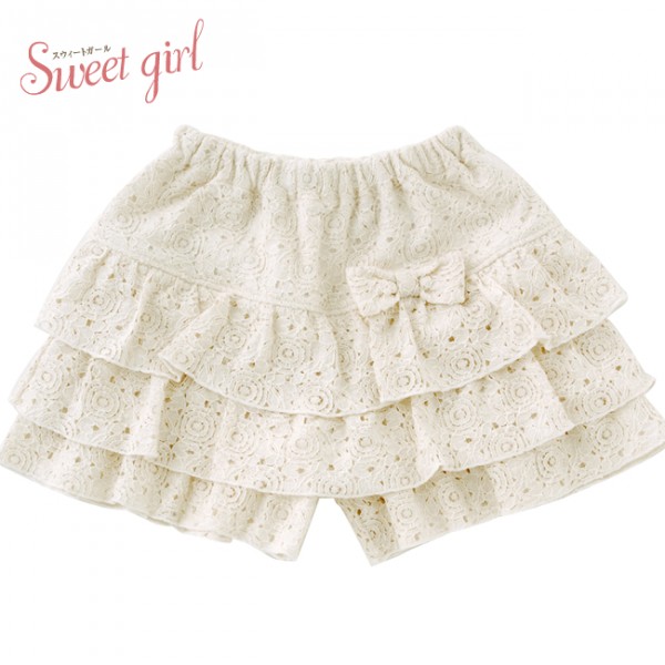 日本 Chuckle Baby 氣質蕾絲短褲