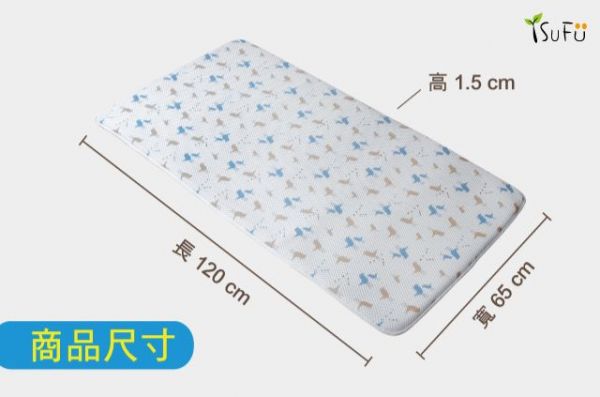 3D AIRMESH Happy Birds 寶寶透氣床墊組(送透氣嬰兒定型枕)