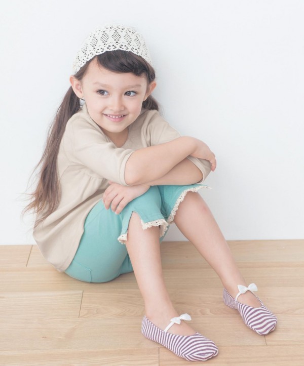 日本千趣會 蝴蝶結女寶襪三雙組