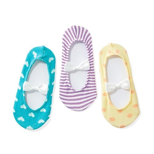 日本千趣會 蝴蝶結女寶襪三雙組