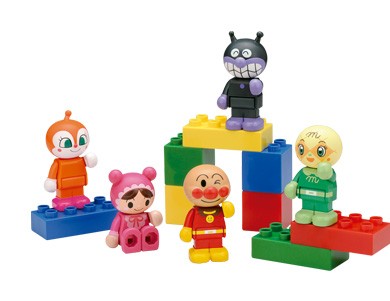 new！麵包超人手腳可動玩偶方塊積木（13 pcs）